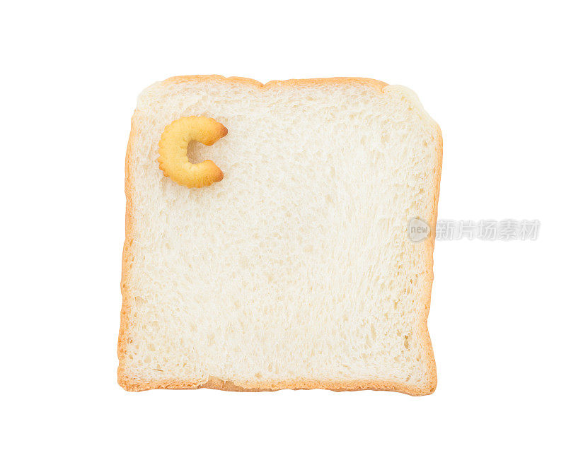 饼干ABC与面包包含字母- C